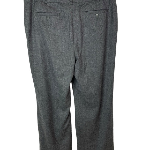Talbots Heritage Gray Wool Side Pocket Zip fly Straight Leg Dress Pants Size 14 - Picture 8 of 14